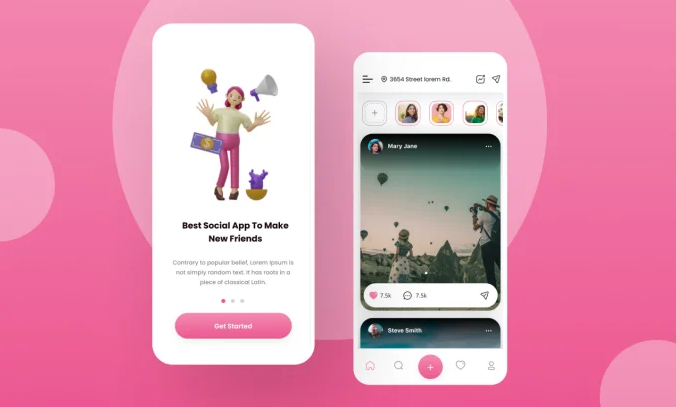 I will create mobile app design with figma