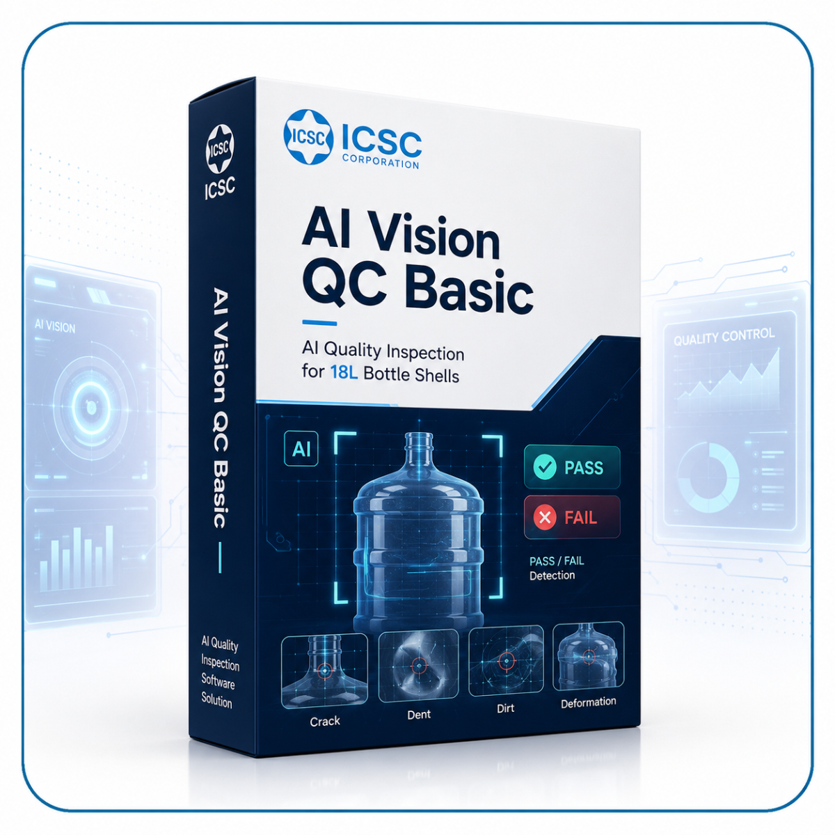 AI Vision QC Basic – Phần mềm AI kiểm tra chất lượng vỏ bình 18L