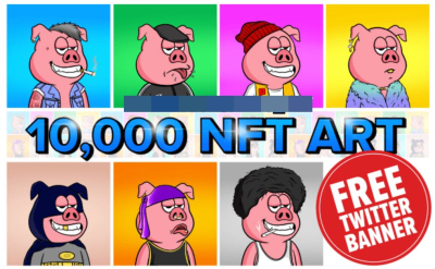 I will create character and generate up to 10k traits nft art