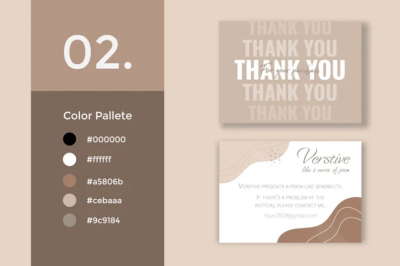 I will design thank you card for product insert