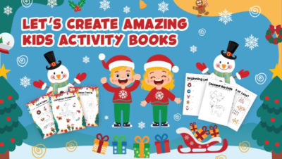 I will create custom activity books, worksheets for children