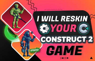 I will reskin your construct 2 game