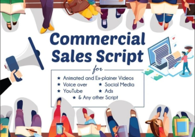I will write your commercial sales script or explainer video