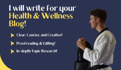 I will write for your health and wellness blog