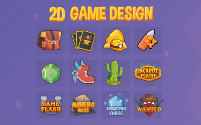 I will create high quality 2d game assets, icons, props and ui