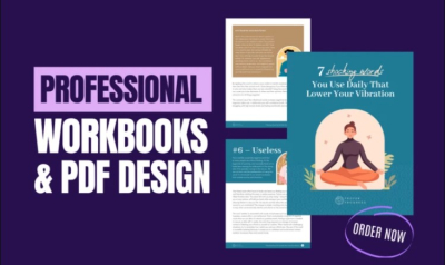 I will design pdf workbooks, checklist and ebooks