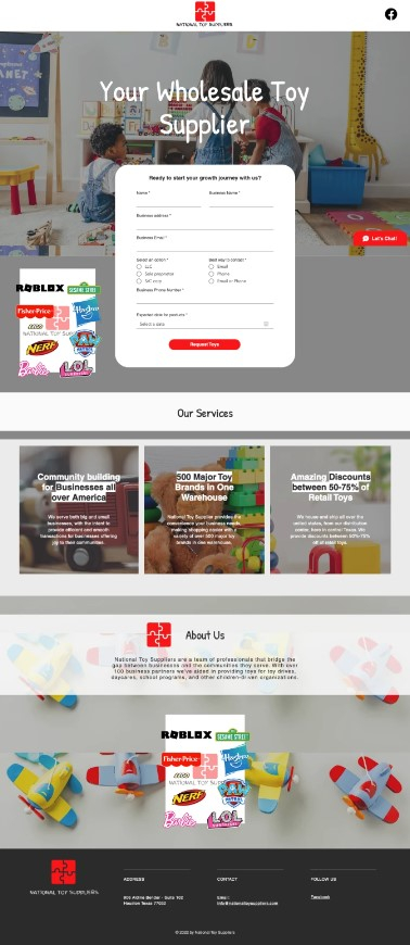 I will design a clean and professional landing page on wix