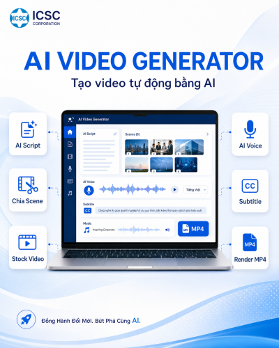 AI Video Generator – tạo video từ text, voice, subtitle và MP4