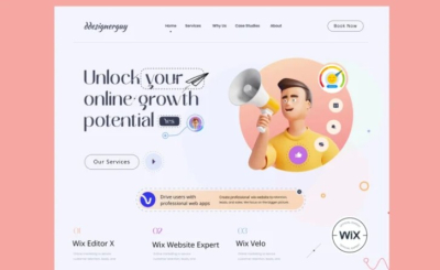 I will design wix website wix website design wix website redesign