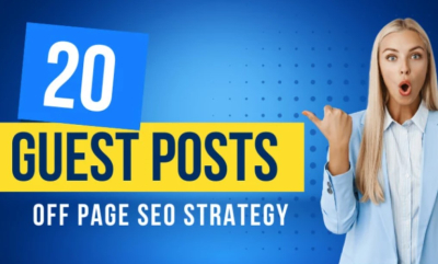 I will do 20 high quality off page guest posts on 90da websites with dofollow backlinks
