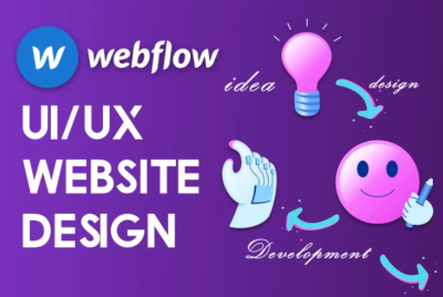 I will design custom webflow website UI UX, webflow designer, webflow development