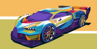 I will make illustration pop art design any type of car