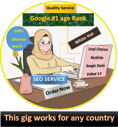 I will do complete seo service for top google ranking