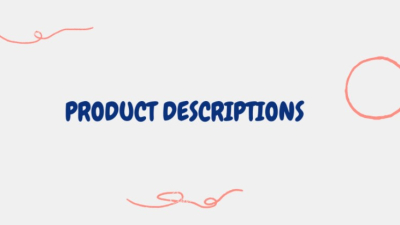 I will write helpful product descriptions
