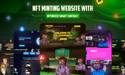 I will create nft website with smart contract, nft marketplace