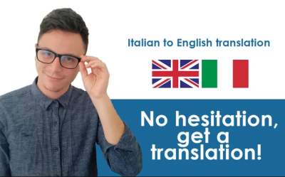 I will translate english to italian and viceversa