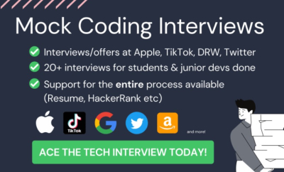 I will perform mock coding interviews