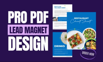 I will design ebooks, PDF lead magnets