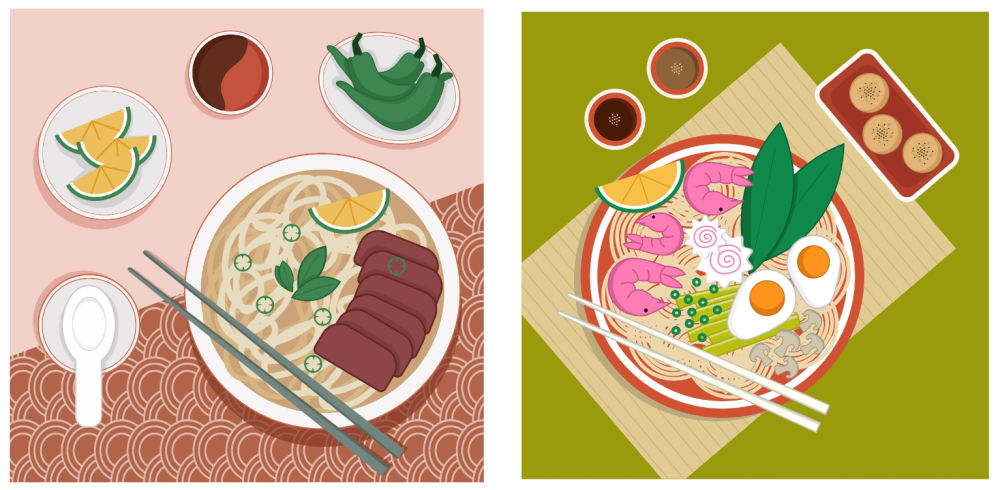 I will draw digital food and drink illustration